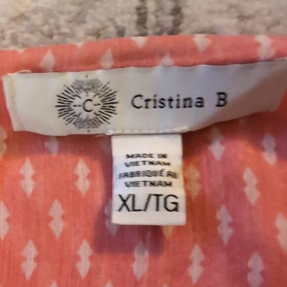 Cristina B Pink Sleeveless Top - Picture 4 of 5